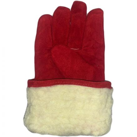 Краги спилковые пятипалые утепленные Краги спилковые пятипалые утепленные