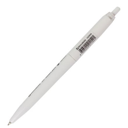 Ручка шариковая масляная автоматическая BRAUBERG "Sky White", СИНЯЯ, клип ассорти, узел 0,7 мм, линия письма 0,35 мм, 142950 Ручка шариковая масляная автоматическая BRAUBERG "Sky White", СИНЯЯ, клип ассорти, узел 0,7 мм, линия письма 0,35 мм, 142950