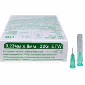 Игла мед. стерил. одноразовая 32G  (0,23х8), SFM, 50 шт/упаковка