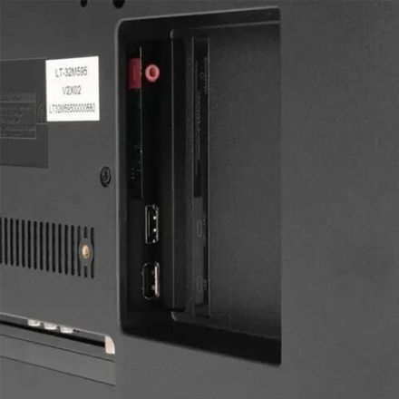 Телевизор JVC LT-32M595, 32'' (81 см), 1366x768, HD, 16:9, Android TV, Wi-Fi, безрамочный, черный