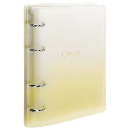 Тетрадь на кольцах А5 175х220 мм, 120 л., пластик, с разделителями, BRAUBERG, Желтый, 404628 Тетрадь на кольцах А5 175х220 мм, 120 л., пластик, с разделителями, BRAUBERG, Желтый, 404628