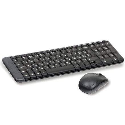 Набор беспроводной LOGITECH Wireless Desktop MK220, клавиатура, мышь 2 кнопки + 1 колесо-кнопка, черный, 920-003169 Набор беспроводной LOGITECH Wireless Desktop MK220, клавиатура, мышь 2 кнопки + 1 колесо-кнопка, черный, 920-003169