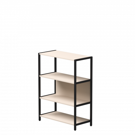 Стеллаж металлический средний Everprof EVO 830х385x1120 Кашемир/Черный Стеллаж металлический средний Everprof EVO 830х385x1120 Кашемир/Черный