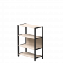 Стеллаж металлический средний Everprof EVO (ЭВО) 830х385x1120 Кашемир/Черный
