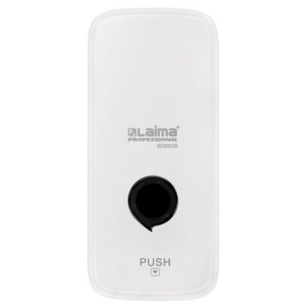 Дозатор для жидкого мыла LAIMA PROFESSIONAL PREMIUM, НАЛИВНОЙ, 0,5 л, белый, ABS-пластик, 609508