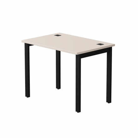 Стол прямой Everprof EVO на металлокаркасе 980х670х755 мм Кашемир/Черный Стол прямой Everprof EVO на металлокаркасе 980х670х755 мм Кашемир/Черный