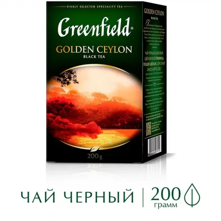 Чай черный Greenfield Golden Ceylon листовой, 200 г 0791-10 Чай черный Greenfield Golden Ceylon листовой, 200 г 0791-10