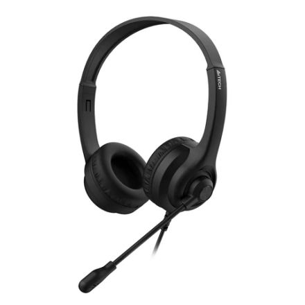Наушники с микрофоном (гарнитура) A4TECH HU-8, проводные, 2 м, USB, черные, 1874958 Наушники с микрофоном (гарнитура) A4TECH HU-8, проводные, 2 м, USB, черные, 1874958