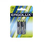 Батарейки Ergolux AA/LR 6 Alkaline BL-2 (LR 6 BL-2, 1.5В)(2 шт в уп.)