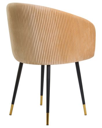 Стул обеденный DOBRIN MARY, песочный велюр (1922-3) Стул обеденный DOBRIN MARY, песочный велюр (1922-3)