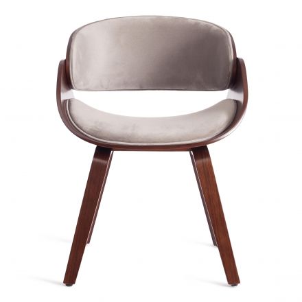 Стул Tetchair LANDO (mod.8036), дерево / ткань, 59х53х75 см, орех/серый Стул Tetchair LANDO (mod.8036), дерево / ткань, 59х53х75 см, орех/серый