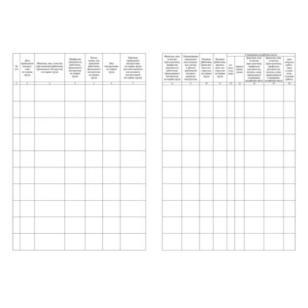 Журнал регистрации инструктажа на рабочем месте КЖ 132А Журнал регистрации инструктажа на рабочем месте КЖ 132А