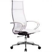 Кресло руководителя Метта Комплект 7, CH-2, сетка белая/белая, топ-ган (101/004, 131/004) Кресло руководителя Метта Комплект 7, CH-2, сетка белая/белая, топ-ган (101/004, 131/004)
