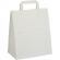 Пакет бумажный 240х140х280 мм, 80гр,с плоскими ручками, белый, 300шт/уп