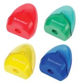 Точилка BRAUBERG BELL с контейнером, пластиковая, конусообразная, цвет корпуса ассорти, 226937 Точилка BRAUBERG BELL с контейнером, пластиковая, конусообразная, цвет корпуса ассорти, 226937