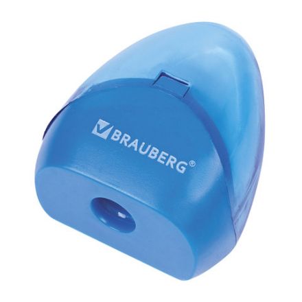 Точилка BRAUBERG BELL с контейнером, пластиковая, конусообразная, цвет корпуса ассорти, 226937 Точилка BRAUBERG BELL с контейнером, пластиковая, конусообразная, цвет корпуса ассорти, 226937