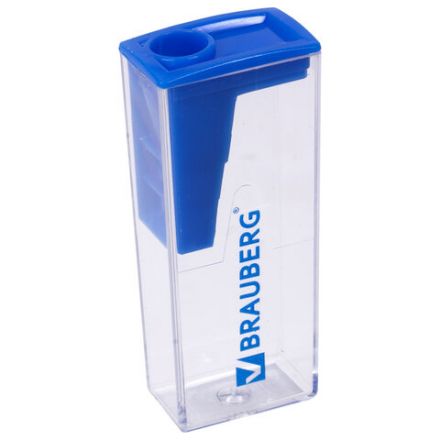 Точилка BRAUBERG "Assistant", с контейнером, пластиковая, корпус ассорти, 228451 Точилка BRAUBERG "Assistant", с контейнером, пластиковая, корпус ассорти, 228451