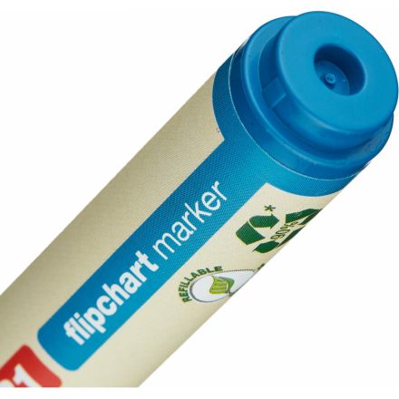 Маркер по бумаге (для флипчартов) EDDING 31/3 Ecoline, 1,5-3 мм, синий