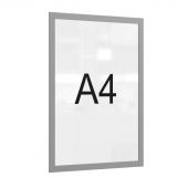 Рамка магнитная настенная Attache А4 ПЭТ, серая, 5
