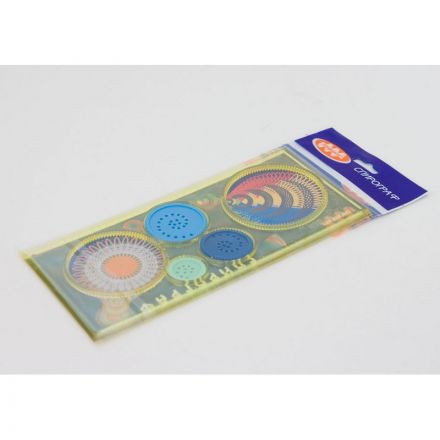 Линейка-спирограф пластиковая 20 см Линейка-спирограф пластиковая 20 см