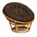 Кресло "PAPASAN"  W /с подушкой/, Honey (мед), ткань Коричневый, 3М7-147