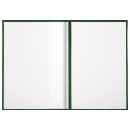 Папка адресная бумвинил с гербом России, формат А4, зеленая, индивидуальная упаковка, STAFF "Basic", 129581