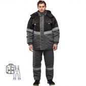 Костюм рабочий зимний муж з43-КПК сер/черн р.64-66/170-176 (серия З) Костюм рабочий зимний муж з43-КПК сер/черн р.64-66/170-176 (серия З)