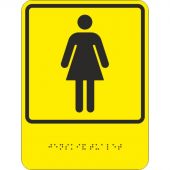 Знак безопасности ТП12 Знак обозначения женского общественного туалета