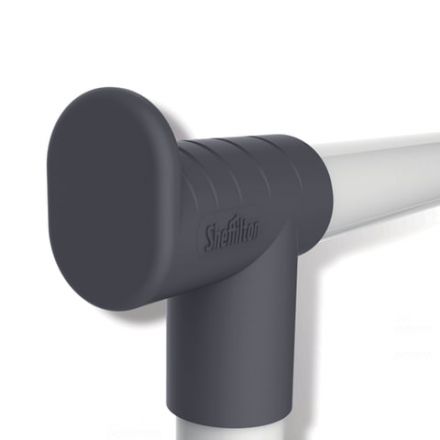 Вешалка для плечиков СН-4345, 1660х860х440 мм, передвижная, пластик/металл, серая/хром Вешалка для плечиков СН-4345, 1660х860х440 мм, передвижная, пластик/металл, серая/хром