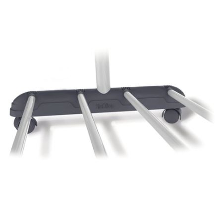 Вешалка для плечиков СН-4345, 1660х860х440 мм, передвижная, пластик/металл, серая/хром Вешалка для плечиков СН-4345, 1660х860х440 мм, передвижная, пластик/металл, серая/хром