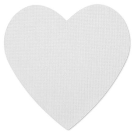 Холсты на магните в форме сердца НАБОР 4 шт., 7,5 см, 280 г/м2, 100% хлопок, BRAUBERG ART CLASSIC, 192334