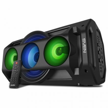 Колонка портативная SVEN PS-680, 2.0, 65 Вт, Bluetooth, FM, USB, microSD, черный, SV-020187 Колонка портативная SVEN PS-680, 2.0, 65 Вт, Bluetooth, FM, USB, microSD, черный, SV-020187