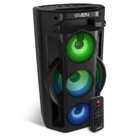 Колонка портативная SVEN PS-680, 2.0, 65 Вт, Bluetooth, FM, USB, microSD, черный, SV-020187 Колонка портативная SVEN PS-680, 2.0, 65 Вт, Bluetooth, FM, USB, microSD, черный, SV-020187
