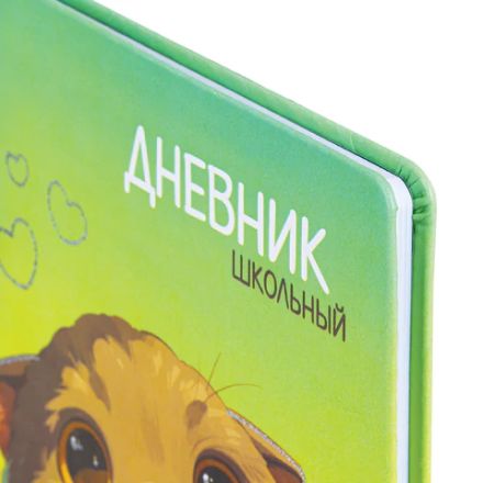 Дневник 1-11 класс 48 л., кожзам (твердая), печать, глиттер, ЮНЛАНДИЯ, "Котик", 107217 Дневник 1-11 класс 48 л., кожзам (твердая), печать, глиттер, ЮНЛАНДИЯ, "Котик", 107217