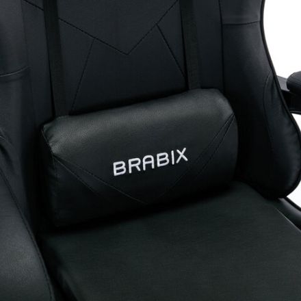 Кресло компьютерное BRABIX "Dexter GM-135", подножка, две подушки, экокожа, черное, 532800 Кресло компьютерное BRABIX "Dexter GM-135", подножка, две подушки, экокожа, черное, 532800