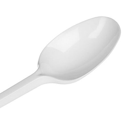 Ложка столовая одноразовая пластиковая 165 мм, белая, КОМПЛЕКТ 100 шт., СТАНДАРТ, LAIMA, 603079 Ложка столовая одноразовая пластиковая 165 мм, белая, КОМПЛЕКТ 100 шт., СТАНДАРТ, LAIMA, 603079