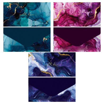 Конверт для денег MESHU "Streaks" 85*164мм, матовая ламинация, фольга, 3 дизайна Конверт для денег MESHU "Streaks" 85*164мм, матовая ламинация, фольга, 3 дизайна