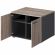 Тумба для оргтех. Комус Мебель К-Loft 241T004 786х616х568 дуб сон.темн/граф