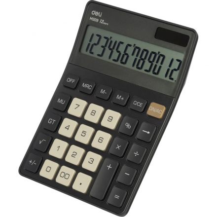 Калькулятор настольный Deli EM309,12 р, дв пит,176,9x124,9x34мм,темно-серый Калькулятор настольный Deli EM309,12 р, дв пит,176,9x124,9x34мм,темно-серый