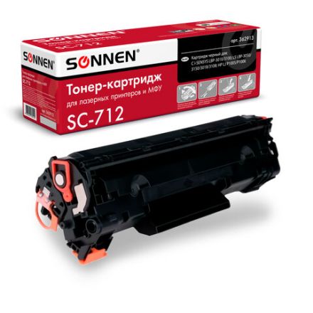Картридж лазерный SONNEN (SC-712) для CANON LBP-3010/3100, ВЫСШЕЕ КАЧЕСТВО, ресурс 1500 стр., 362913 Картридж лазерный SONNEN (SC-712) для CANON LBP-3010/3100, ВЫСШЕЕ КАЧЕСТВО, ресурс 1500 стр., 362913
