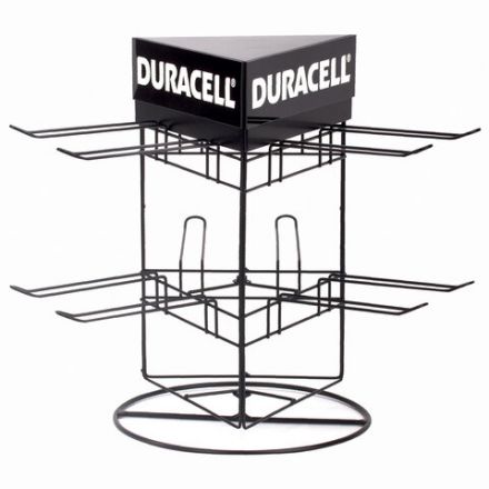 Дисплей для размещения товара настольный поворотный DURACELL, 2х2х3 крючка, 70000269 Дисплей для размещения товара настольный поворотный DURACELL, 2х2х3 крючка, 70000269