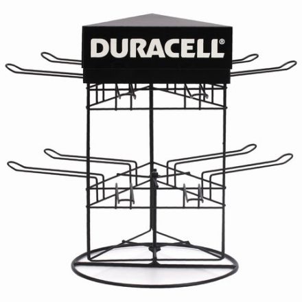 Дисплей для размещения товара настольный поворотный DURACELL, 2х2х3 крючка, 70000269 Дисплей для размещения товара настольный поворотный DURACELL, 2х2х3 крючка, 70000269