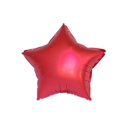 Воздушный шар, 45см, ПатиБум, "Звезда. Красный", фольгированный Воздушный шар, 45см, ПатиБум, "Звезда. Красный", фольгированный