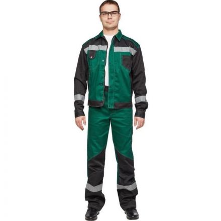 Костюм рабочий летний мужской л21-КБР зелен/черн. (р.60-62) 182-188 Костюм рабочий летний мужской л21-КБР зелен/черн. (р.60-62) 182-188