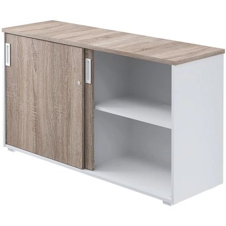 Шкаф-купе Комус Мебель К-Loft 241H041 1370х420х752 дуб сонома темн/белый