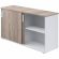 Шкаф-купе Комус Мебель К-Loft 241H041 1370х420х752 дуб сонома темн/белый