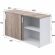 Шкаф-купе Комус Мебель К-Loft 241H041 1370х420х752 дуб сонома темн/белый