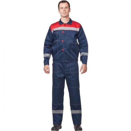 Костюм рабочий летний муж. л20-КБР син/красн (р.48-50) 158-164 Костюм рабочий летний муж. л20-КБР син/красн (р.48-50) 158-164