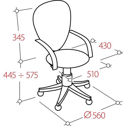 Кресло VB_Бюрократ CH-296NX(1296NX),ткань/сетка чер.15-21,id956343(442498)
