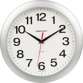 Часы настенные Troyka, модель01, диаметр 290мм, пластик 11170100 серебро